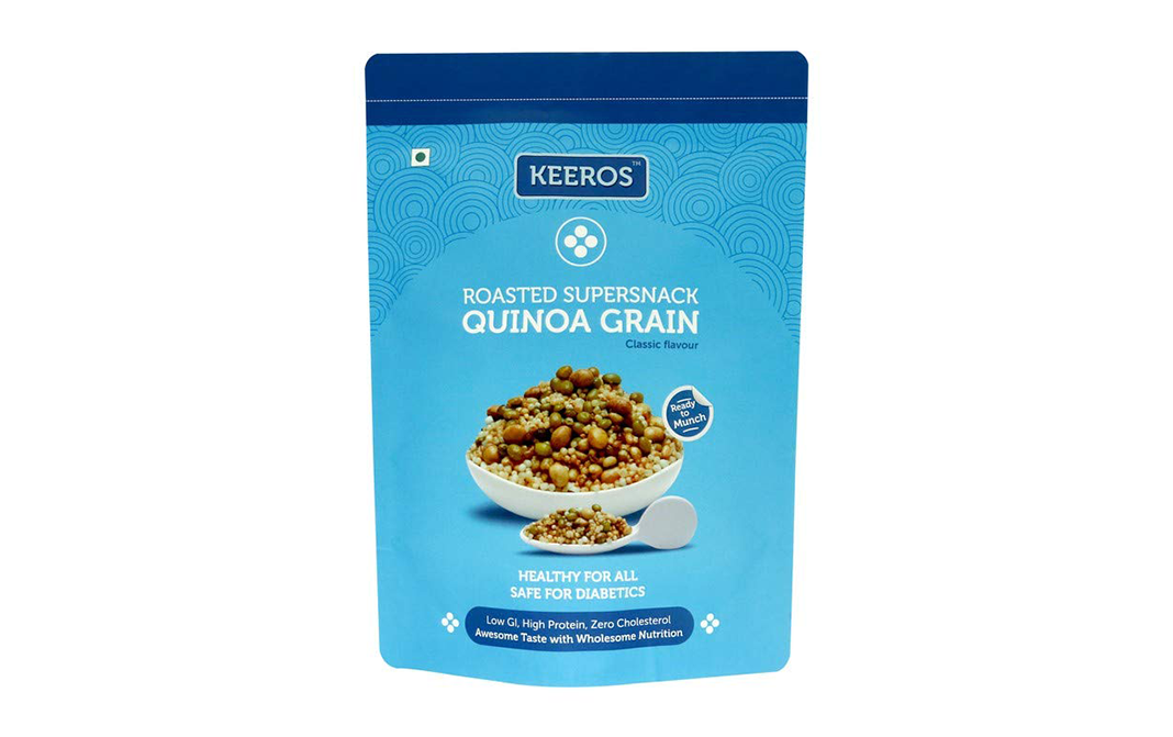 Keeros Roasted Supersnack Quinoa Grain   Pack  250 grams
